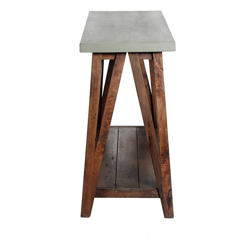 Oakestry Brookside 52&#34; W Wood with Concrete-Coating Console/Media Table