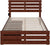 Oakestry Oxford Bed with Footboard and USB Turbo Charger with 2 Drawers, Full, Walnut