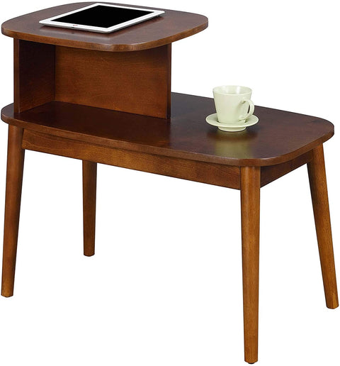 Oakestry Maxwell Mid Century End Table, Espresso