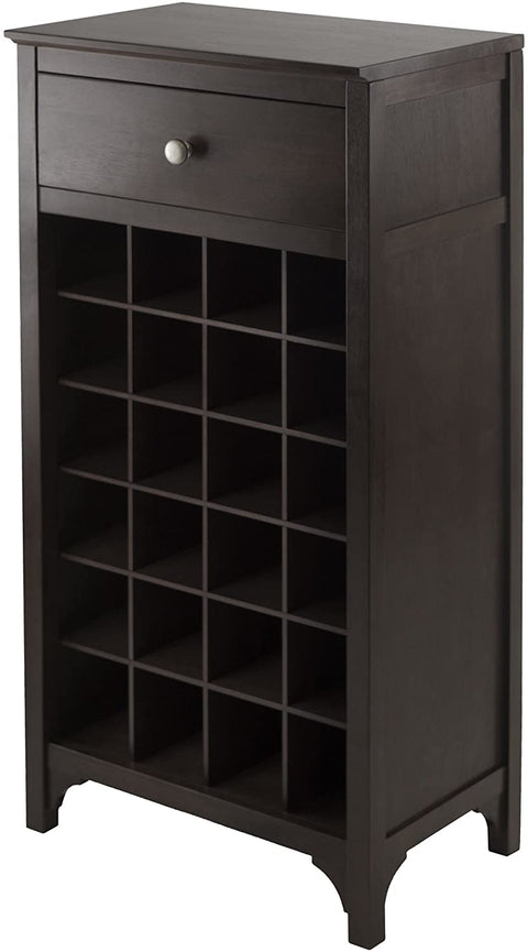 Oakestry 3-Piece Ancona Wine Cabinet Modular Set, Black