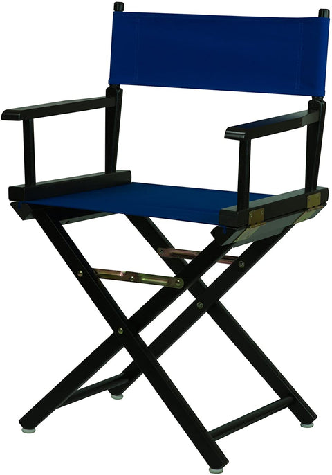 18 Directors Chair Black Frame-Royal Blue Canvas