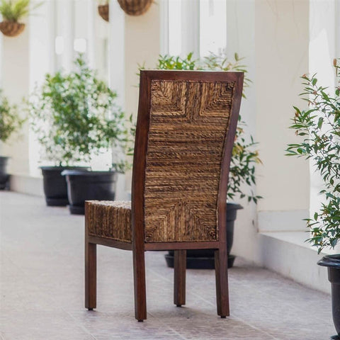 Oakestry Furniture Piece Dallas Abaca Weave Dining Chair