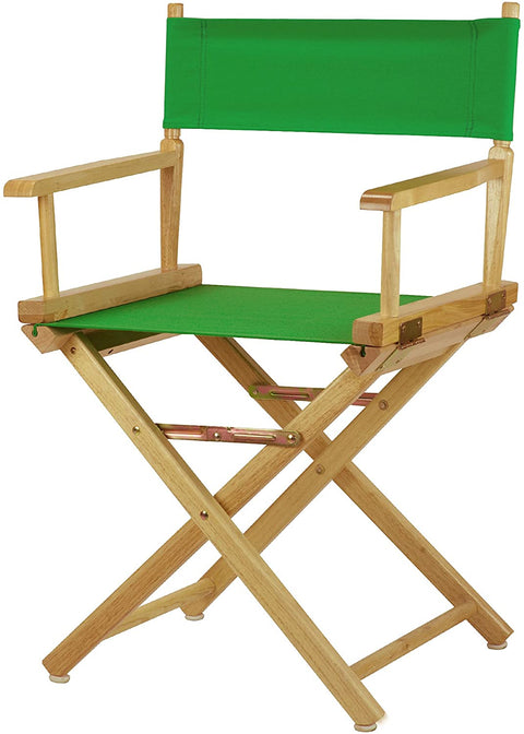 18 Directors Chair Natural Frame-Green Canvas