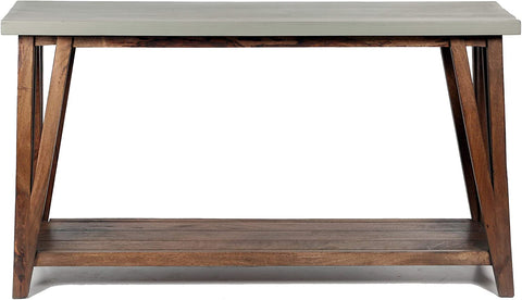 Oakestry Brookside 52&#34; W Wood with Concrete-Coating Console/Media Table