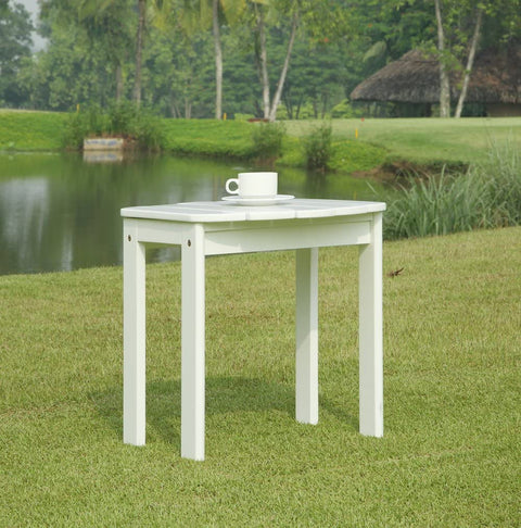 Oakestry Adirondack, White End Table, 18.5&#34;D x 18.11&#34;W x 18.11&#34;H