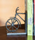 Oakestry decorative bicycle bookends for shelves, iron metal art for home and office decor accents for bookshelf or coffee table book organization, makes great gift for cyclist and bike enthusiast