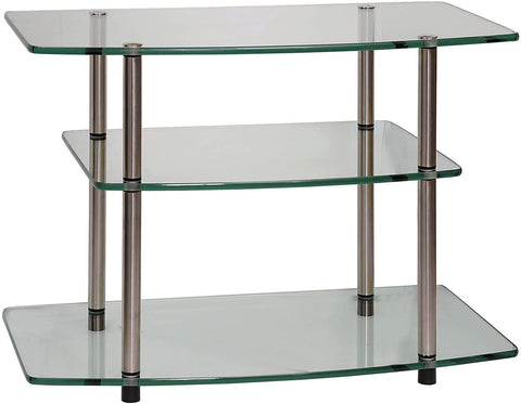 Oakestry Classic Glass TV Stand, Glass