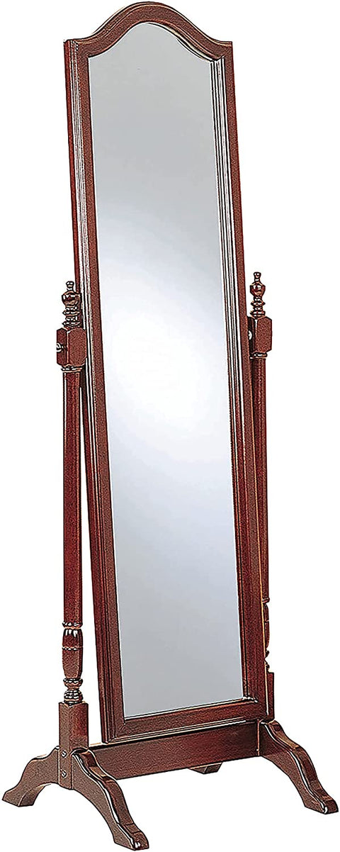 Oakestry Cheval Mirror with Arched Top Merlot