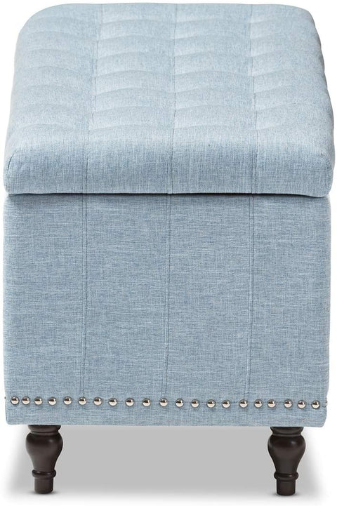 Oakestry Kaylee Modern Classic Upholstered Button-Tufting Storage Ottoman Bench Beige