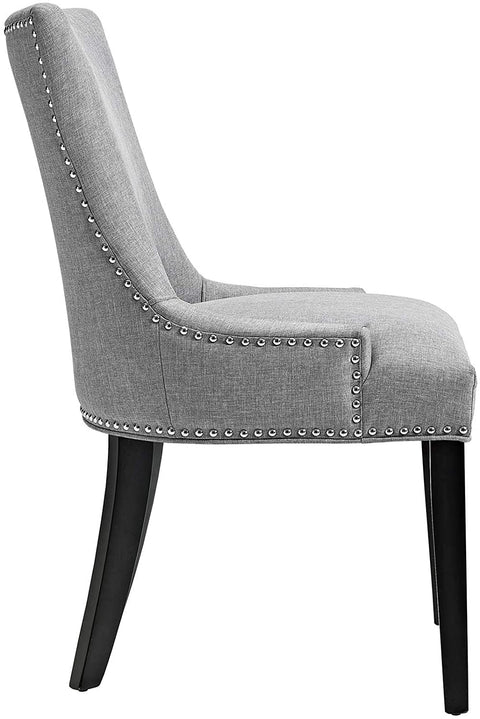 Oakestry Marquis Dining Chair Fabric Set of 4, Four, Light Gray