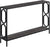 Oakestry Omega Metal Frame Console Table, Weathered Gray/Black