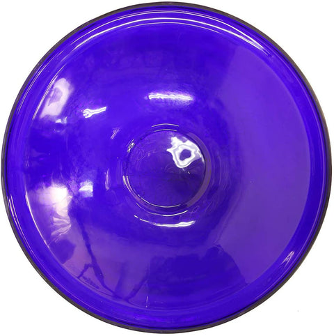 Oakestry Crackle Glass Bowl, 14-in, Cobalt Blue