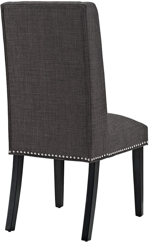 Oakestry Baron Dining Chair Fabric Set of 4, Four, Brown