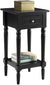 Oakestry French Country Khloe Accent Table, Black