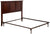 Oakestry Madison Headboard with Metal Bed Frame, Full, Walnut