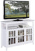 Oakestry Big Sur Deluxe 48&#34; TV Stand with Storage Cabinets and Shelf, White
