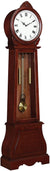 Oakestry Grandfather Clock with Chime Brown Red
