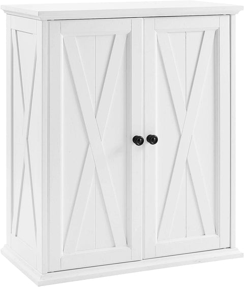 Oakestry Clifton Stackable Pantry, Distressed White