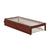 Oakestry Colorado Bed with USB Turbo Charger and Twin Extra Long Trundle, XL, Walnut