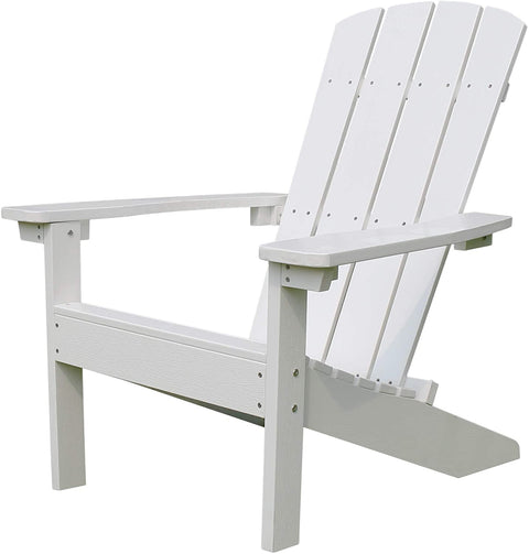 Oakestry ADC0511120110 Lakeside, White Faux Wood Adirondack Chair