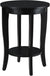 Oakestry American Heritage Round End Table, Black
