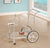 Oakestry Wheeled Serving Cart with Finials, Chrome and Clear