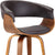 Oakestry Julyssa Mid-Century Swivel Bar stool, 30&#34;, Brown