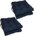 Oakestry Solid Twill Square Tufted Chair Cushions (Set of 4), 16&#34;, Navy