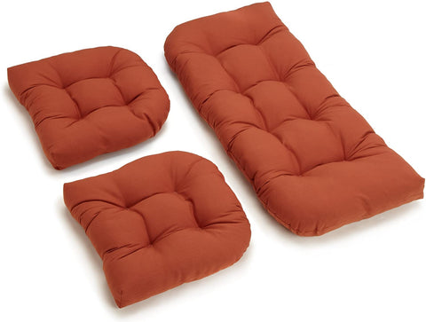 Oakestry Twill Settee Group Cushions, Spice, Set of 3