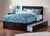 Oakestry Madison Platform Bed with Flat Panel Footboard and Turbo Charger with Twin Size Urban Trundle, Full, Espresso
