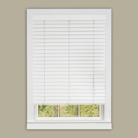 Oakestry Cordless GII Luna 2&#34; Slat White Venetian Window Blinds 30&#34; W x 64&#34; L