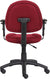 Oakestry Perfect Posture Delux Fabric Task Chair with Adjustable Arms in Burgundy