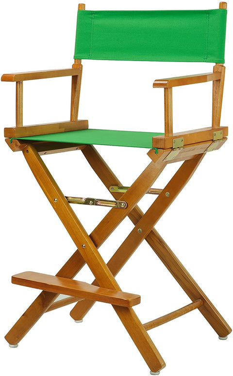 24 Directors Chair Honey Oak Frame-Green Canvas