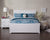 Oakestry Metro Traditional Bed with Matching Foot Board, Full, White