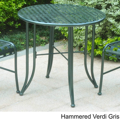 Oakestry Mandalay 30-inch Iron Patio Bistro Table Brown