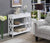 Oakestry Diamond 1 Drawer Console Table, White