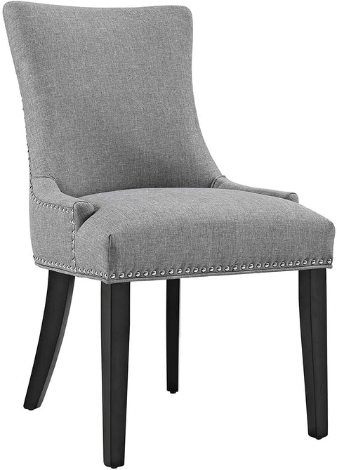 Oakestry Marquis Dining Chair Fabric Set of 4, Four, Light Gray