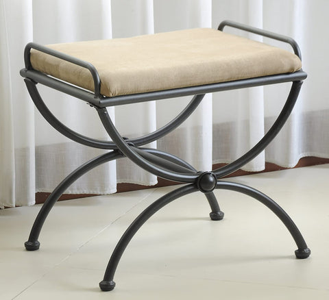 Oakestry Contemporary Upholstered Vanity Stool