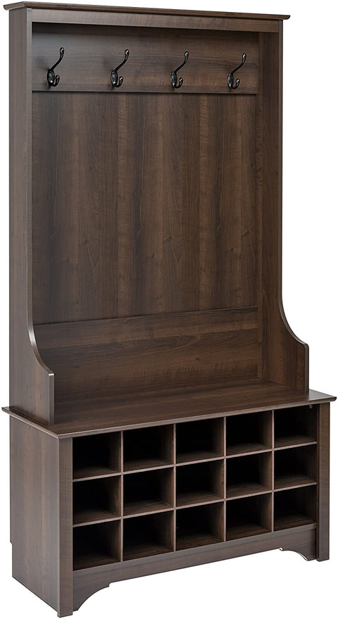 Oakestry Shoe Storage Hall Tree, Espresso