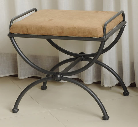Oakestry Contemporary Upholstered Vanity Stool