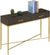 Oakestry Ashley Console Table, Black Scallop/Gold