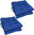 Oakestry Solid Twill Square Tufted Chair Cushions (Set of 4), 16&#34;, Royal Blue