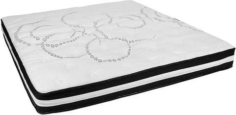 Oakestry Capri Comfortable Sleep 10 Inch CertiPUR-US Certified Hybrid Pocket Spring Mattress, King Mattress in a Box