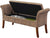 Oakestry Designs4Comfort Garbo Storage Bench, Savanna Leopard Print
