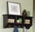 Oakestry Shaker Cottage Wall Mounted Coat Hooks with 3 Cubbies, Chocolate