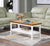 Oakestry Ledgewood Coffee Table, Driftwood / White