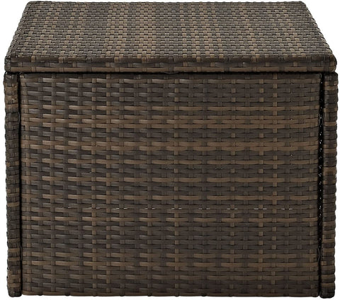 Oakestry CO7202-BR Palm Harbor Outdoor Wicker Coffee Table, Brown