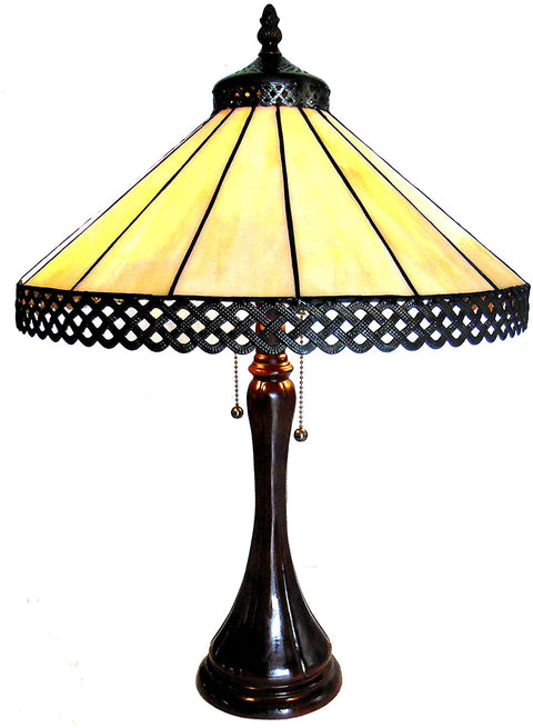 Oakestry CH15023AM16-TL2 Mila Tiffany-Style Table Lamp with 16&#34; Shade