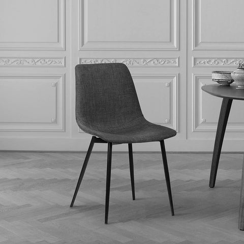 Oakestry Monte Dining Chair, Standard, Charcoal