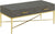 Oakestry Ashley Coffee Table, Gray/Gold